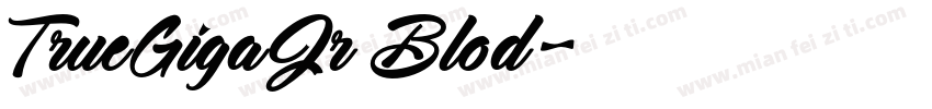 TrueGigaJr Blod字体转换